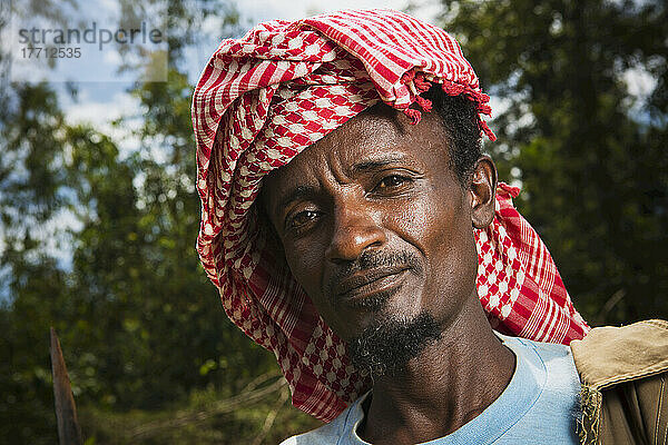 Porträt eines Menschen  Westliches Hochland; Äthiopien