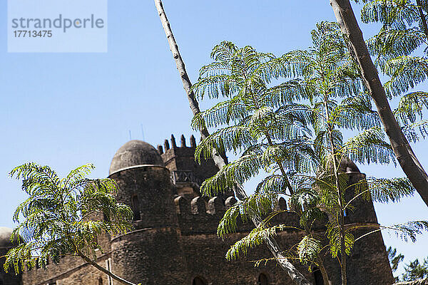 Der Palast von König Fasilides aus dem siebzehnten Jahrhundert; Gondar  Äthiopien