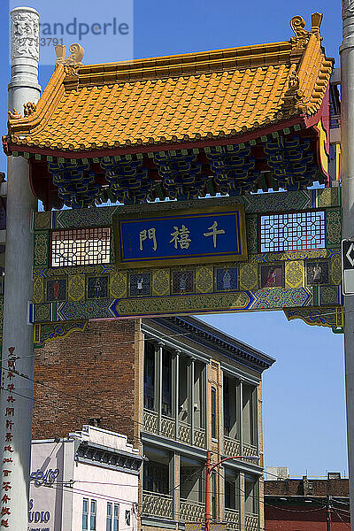 Chinatown  Chinesisches Tor  Pender Street  Vancouver  British Columbia
