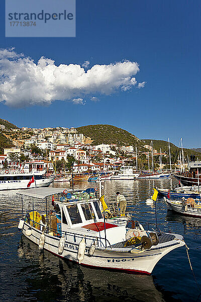 Hafen von Kas  in der Nähe der Südspitze von Lykien  Türkei