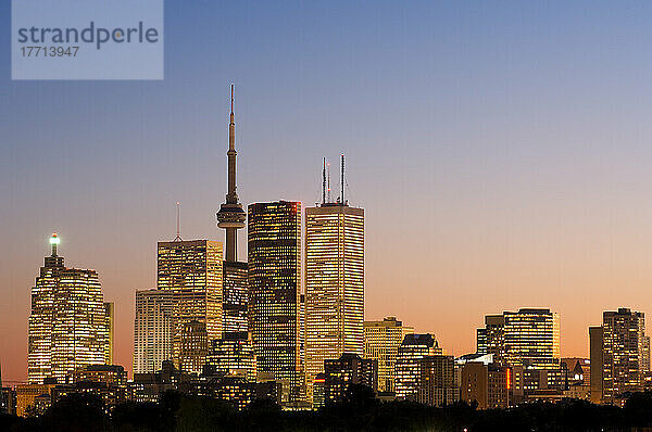 Skyline der Stadt  Toronto  Ontario