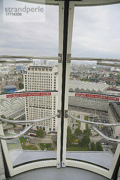 Blick vom London Eye; London  England