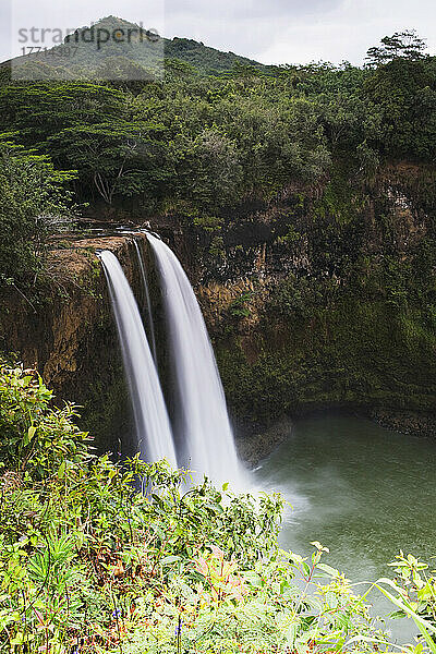 Kauai  Hawaii. Wailua Wasserfälle