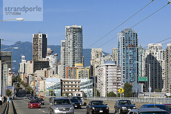 Granville Street Bridge  Blick nach Norden  Vancouver  British Columbia