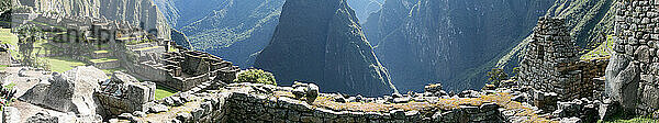 Panoramablick auf Machu Picchu  Peru