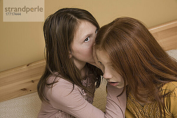Preteen Girls Whispering.