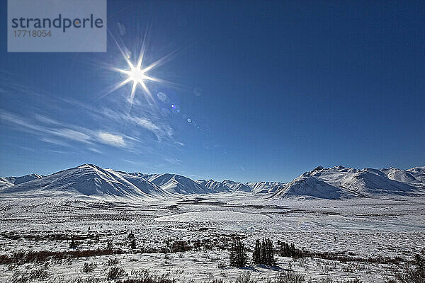 Nachmittagssonne entlang des Dempster Highway  Yukon.