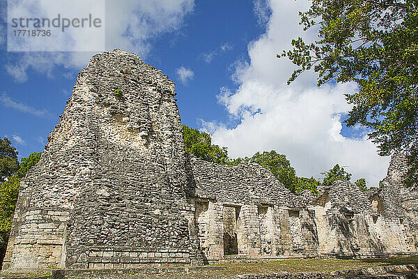 Struktur 1  Maya-Ruinen  Archäologische Zone Chicanna; Chicanna  Bundesstaat Campeche  Mexiko