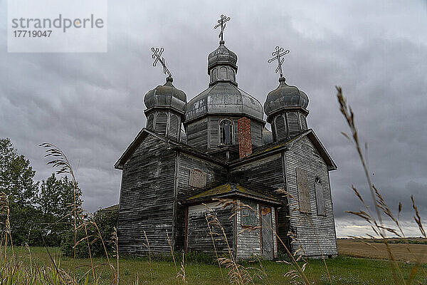 Verlassene Kirche im ländlichen Saskatchewan; Maryville  Saskatchewan  Kanada