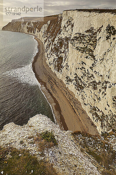 Kreidefelsen um Durdle Door  Weltkulturerbe Jurassic Coast  Dorset  Großbritannien; Dorset  England