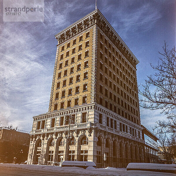Union Bank Building in der Banker's Row  Gebäude des National Trust for Canada  Winnipeg Exchange District; Winnipeg  Manitoba  Kanada