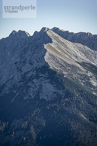 Gipfel  Hoher Gleirsch  Nordkette des Karwendel  Tirol  Österreich  Europa