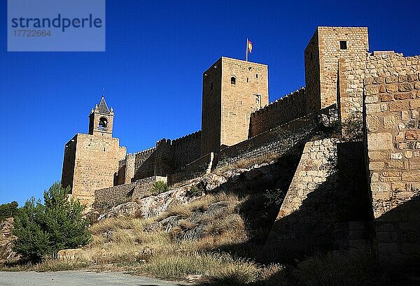 Burg Alcazaba  Altstadt von Antequera  Andalusien  Spanien  Europa