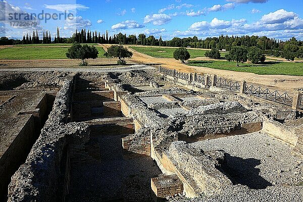 Provinz Sevilla  Santiponce  archäologische Ausgrabungsstätte Italica  die Großen Thermen  Andalusien  Spanien  Europa