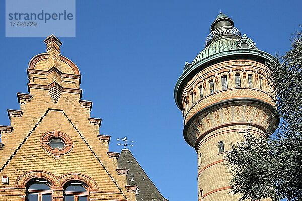 Wasserturm in Biebrich  Wiesbaden  Hessen  Deutschland  Europa