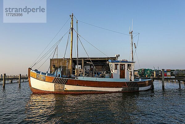 Altes Fischerboot in Kloster  Insel Hiddensee  Mecklenburg-Vorpommern  Deutschland  Europa