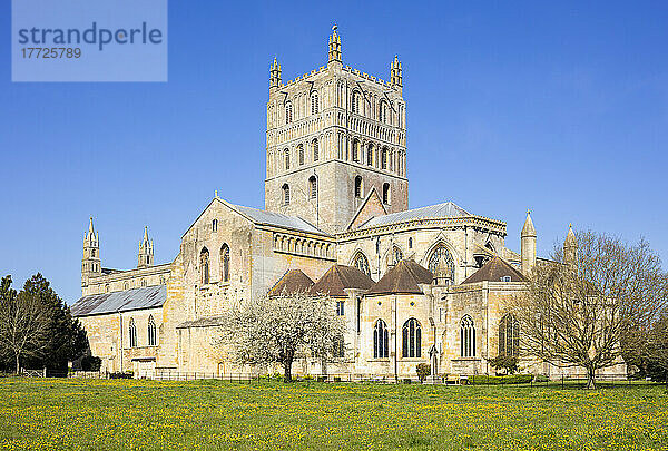 Tewkesbury Abbey (Abteikirche St. Maria  der Jungfrau)  Tewkesbury  Gloucestershire  England  Vereinigtes Königreich  Europa