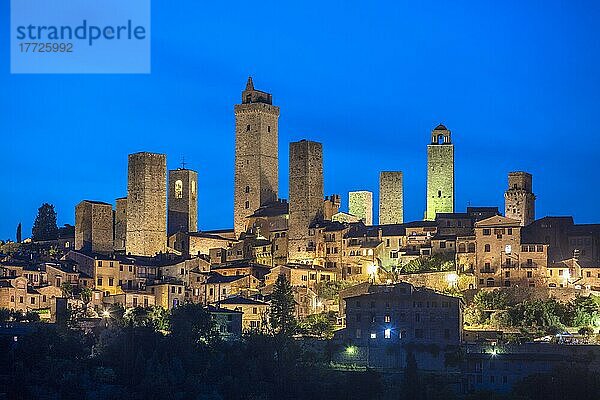 San Gimignano  UNESCO-Weltkulturerbe  Siena  Toskana  Italien  Europa
