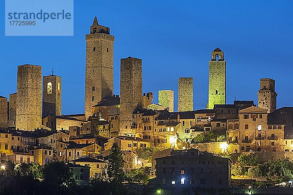 San Gimignano  UNESCO-Weltkulturerbe  Siena  Toskana  Italien  Europa