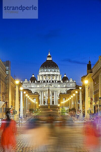 Petersdom  Vatikanstadt  UNESCO-Weltkulturerbe  Rom  Latium  Italien  Europa