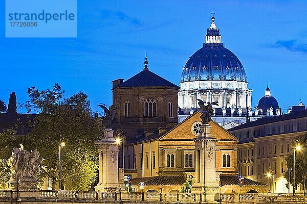 Petersdom  Vatikanstadt  UNESCO-Weltkulturerbe  Rom  Latium  Italien  Europa