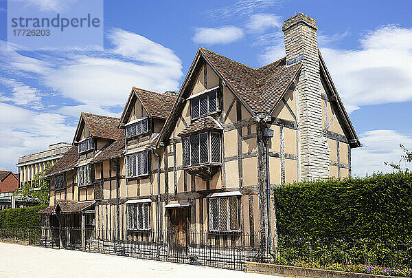William Shakespeares Geburtsort  Henley Street  Stratford upon Avon  Warwickshire  England  Vereinigtes Königreich  Europa