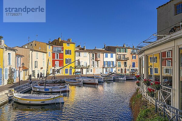 Quai Brescon  Martigues  Bouches-du-Rhone  Provence-Alpes-Côte d'Azur  Frankreich  Mittelmeer  Europa