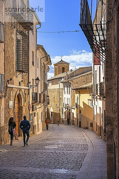 Calle San Pedro  Cuenca  UNESCO-Welterbestätte  Kastilien-La Mancha  Spanien  Europa