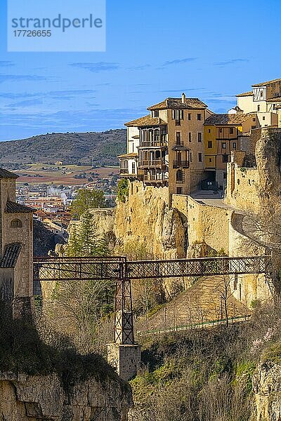 San-Pablo-Brücke  Cuenca  UNESCO-Welterbe  Kastilien-La Mancha  Spanien  Europa