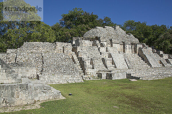 Tempel des Nordens  Archäologische Zone Edzna  Bundesstaat Campeche  Mexiko  Nordamerika