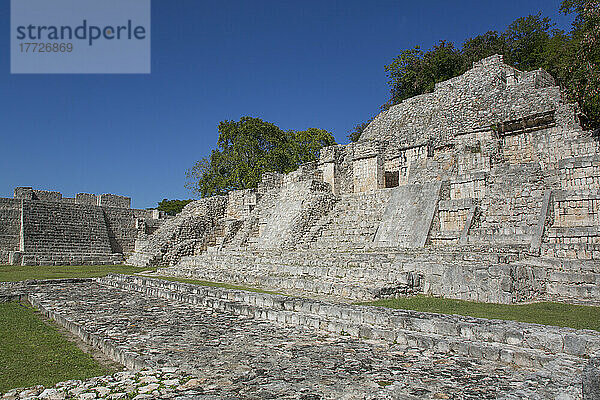 Tempel des Nordens  Archäologische Zone Edzna  Bundesstaat Campeche  Mexiko  Nordamerika