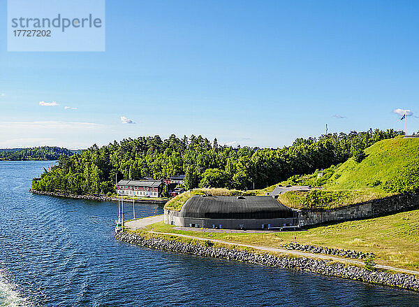 Festung Fredriksborg  erhöhte Ansicht  Stockholm  Stockholms län  Schweden  Skandinavien  Europa