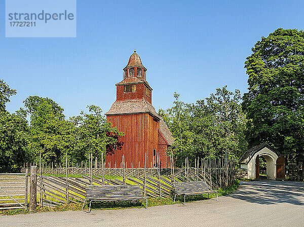 Seglora-Kirche  Freilichtmuseum Skansen  Stockholm  Stockholms län  Schweden  Skandinavien  Europa