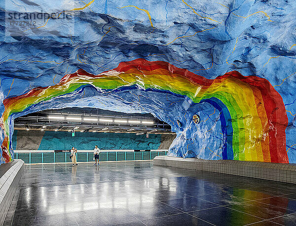 U-Bahnhof Stadion  Stockholm  Stockholms län  Schweden  Skandinavien  Europa