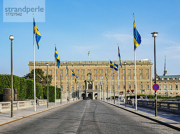 Der Königspalast  Stockholm  Stockholms län  Schweden  Skandinavien  Europa