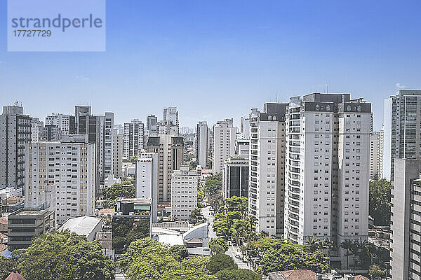 Moema  teure  gehobene Wohnwohnungen in einem Vorstadtviertel  Sao Paulo  Brasilien  Südamerika
