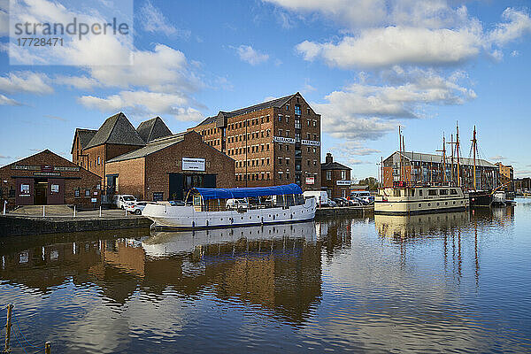 Gloucester Docks  Gloucester  Gloucestershire  England  Vereinigtes Königreich  Europa