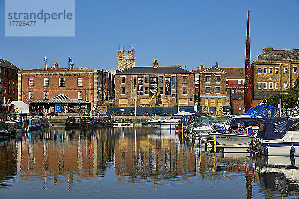 Gloucester Docks  Gloucester  Gloucestershire  England  Vereinigtes Königreich  Europa