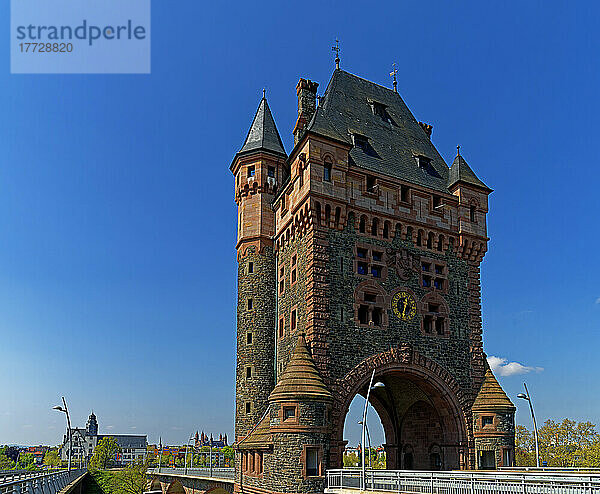 SchUM-Stadt  Nibelungenturm  erbaut 1897 bis 1900  Nibelungenbrücke