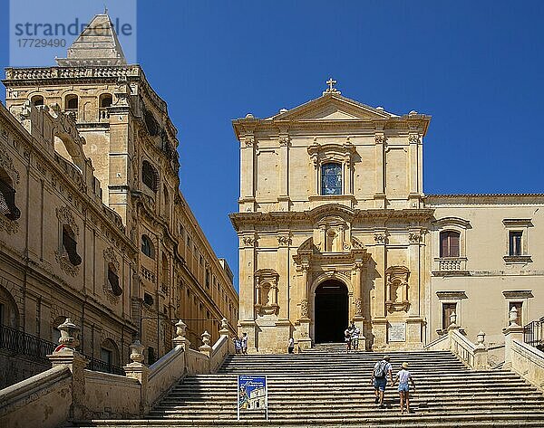 Kirche San Francesco d'Assisi all'Immacolata  Noto  UNESCO-Weltkulturerbe  Syrakus  Sizilien  Italien  Europa