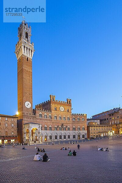 Piazza del Campo  UNESCO-Weltkulturerbe  Siena  Toskana  Italien  Europa