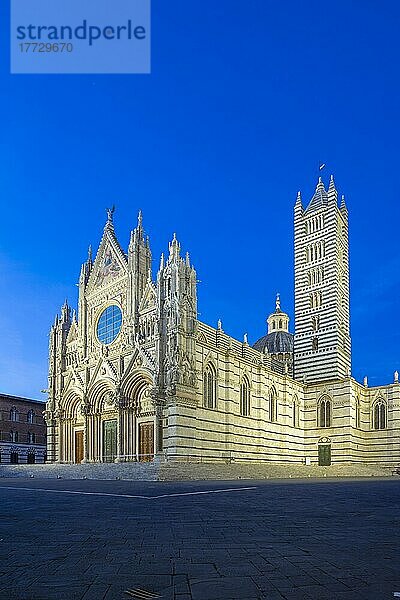 Der Dom  UNESCO-Weltkulturerbe  Siena  Toskana  Italien  Europa