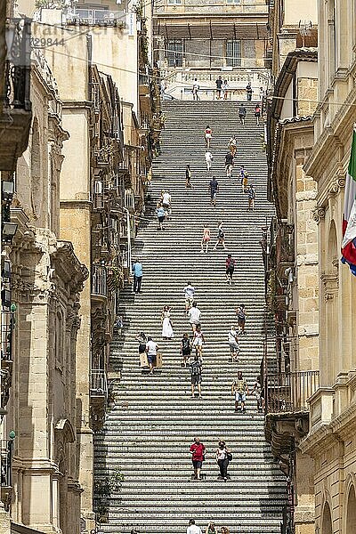 Staircase of Santa Maria del Monte  Caltagirone  Catania  Val di Noto  UNESCO World Heritage Site  Sicily  Italy  Europe