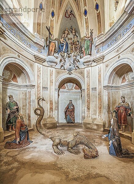 Kapelle der Unbefleckten Empfängnis  Sacro Monte di Oropa  Wallfahrtskirche von Oropa  UNESCO-Weltkulturerbe  Biella  Piemont  Italien  Europa