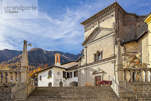 Wallfahrtskirche San Giovanni d'Andorno  Val di Cervo  Piemont  Italien  Europa