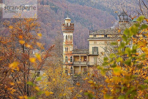 Schloss von Roreto  Val di Cervo  Biella  Piemont  Italien  Europa