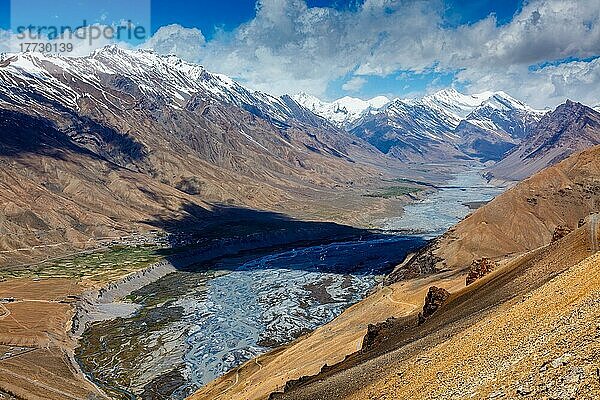 Spiti-Tal im Himalaya-Gebirge  Himachal Pradesh  Indien  Asien