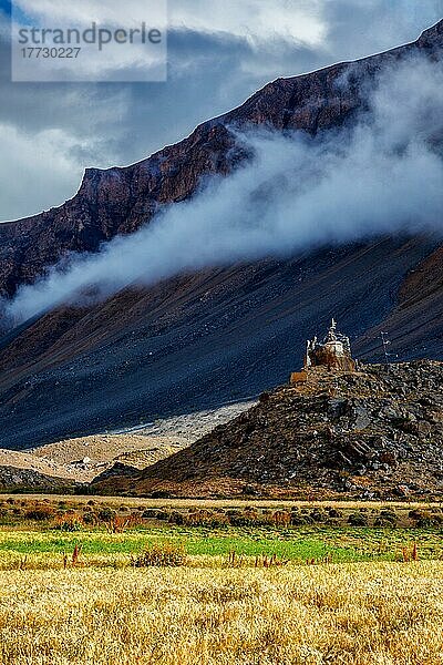 Kleine buddhistische Gompa im Spiti-Tal  Himachal Pradesh  Indien  Asien