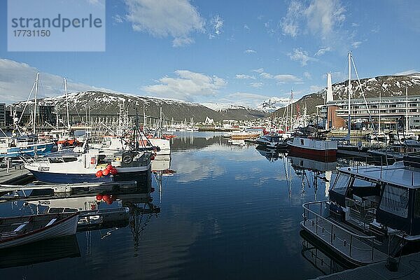 Hafen  Tromso  Norwegen  Europa
