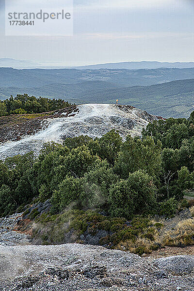 Geothermischer Naturpark Biancane in Monterotondo Marittimo  Grosseto  Italien
